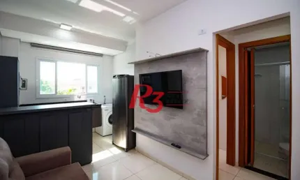 Apartamento com 1 dormitório à venda, 27 m² por R$ 320.000,00 - Macuco - Santos/SP