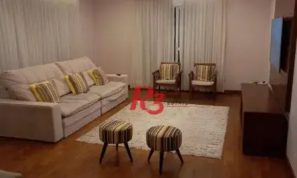 Apartamento à venda, 234 m² por r$ 3.392.000,00 - embaré - santos/sp