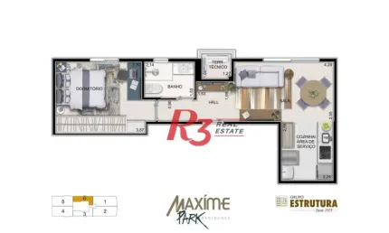 Apartamento à venda, 44 m² por r$ 617.100,00 - ponta da praia - santos/sp