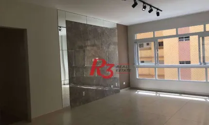 Apartamento com 3 dormitórios à venda, 140 m² por r$ 895.000,00 - josé menino - santos/sp