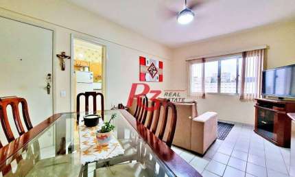 Apartamento com 2 dormitórios à venda, 74 m² por R$ 460.000,00 - Campo Grande - Santos/SP