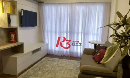 Apartamento para alugar, 59 m² por R$ 5.200,00/mês - Boqueirão - Santos/SP