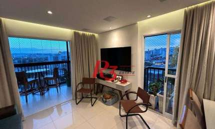 Apartamento Duplex à venda, 128 m² por R$ 1.200.000,00 - Encruzilhada - Santos/SP