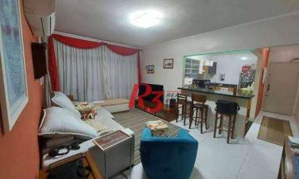 Apartamento com 2 dormitórios à venda, 100 m² por R$ 522.000,00 - Embaré - Santos/SP