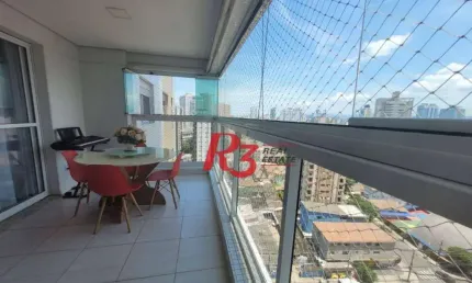 Apartamento com 3 dormitórios à venda, 111 m² por R$ 1.200.000,00 - Ponta da Praia - Santos/SP