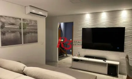 Apartamento à venda, 58 m² por r$ 689.000,00 - macuco - santos/sp