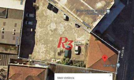 Terreno para alugar, 1030 m² por R$ 25.000,00/mês - Centro - Santos/SP