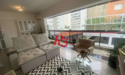 Apartamento com 2 dormitórios à venda, 140 m² por R$ 1.100.000,00 - Embaré - Santos/SP