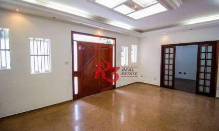 Casa para alugar, 385 m² por R$ 15.796,51/mês - Ponta da Praia - Santos/SP