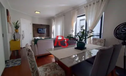 Apartamento com 2 dormitórios à venda, 89 m² por r$ 700.000,00 - pompéia - santos/sp