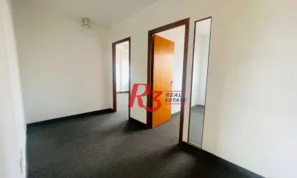 Sala para alugar, 60 m² por r$ 2.700,00/mês - embaré - santos/sp