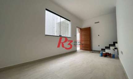 Sobrado fundos com 3 dormitórios, 1 suíte à venda, 152 m² por R$ 846.000 - Vila Belmiro - Santos/SP