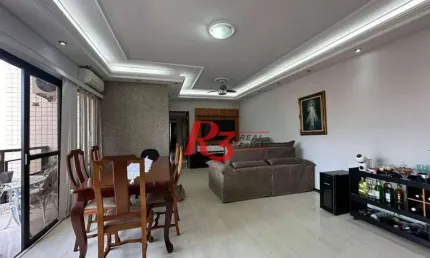 Apartamento à venda, 135 m² por r$ 950.000,00 - marapé - santos/sp