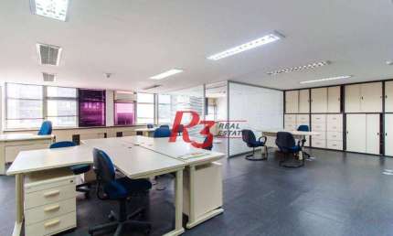 Sala para alugar, 221 m² por R$ 7.830,00/mês - Centro - Santos/SP