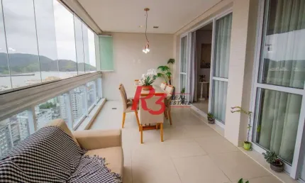 Apartamento com 1 dormitório à venda, 106 m² por R$ 1.650.000,00 - Aparecida - Santos/SP