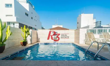 Cobertura com 3 dormitórios à venda, 194 m² por R$ 1.300.000,00 - Aparecida - Santos/SP