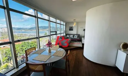 Apartamento com 1 dormitório à venda, 62 m² por r$ 960.000,00 - aparecida - santos/sp