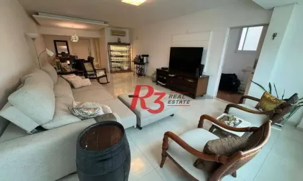 Apartamento com 3 dormitórios à venda, 216 m² por r$ 1.280.000,00 - gonzaga - santos/sp