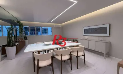 Apartamento com 3 dormitórios à venda, 149 m² por R$ 2.100.000,00 - Boqueirão - Santos/SP