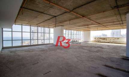 Andar Corporativo para alugar, 334 m² por R$ 35.000,00/mês - Aparecida - Santos/SP
