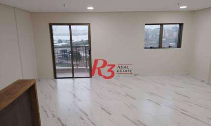 Conjunto para alugar, 53 m² por R$ 2.500,00/mês - Valongo - Santos/SP