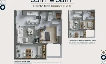 Apartamento com 1 dormitório à venda, 55 m² por r$ 660.000,00 - ponta da praia - santos/sp