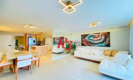 Apartamento com 3 dormitórios, 137 m² - venda por R$ 2.550.000,00 ou aluguel por R$ 25.000,00/mês - Gonzaga - Santos/SP