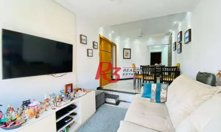 Apartamento com 3 dormitórios à venda, 95 m² por r$ 905.000,00 - ponta da praia - santos/sp