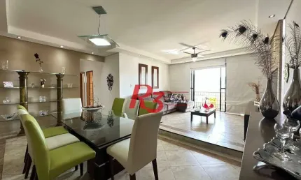 Apartamento à venda, 121 m² por r$ 685.000,00 - campo grande - santos/sp