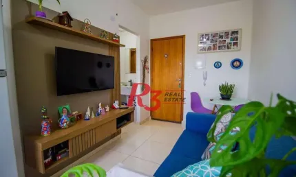 Apartamento com 1 dormitório à venda, 27 m² por R$ 300.000,00 - Macuco - Santos/SP