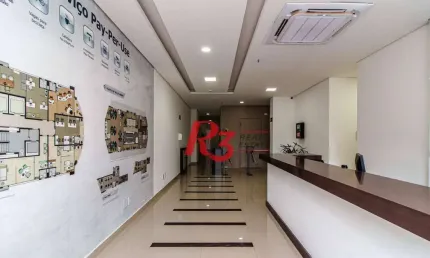 Sala à venda, 35 m² por r$ 332.690,00 - ponta da praia - santos/sp