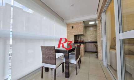 Apartamento com 3 dormitórios à venda, 110 m² por R$ 1.480.000,00 - Gonzaga - Santos/SP