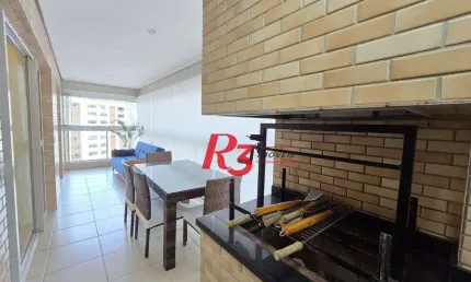 Apartamento com 3 dormitórios à venda, 110 m² por r$ 1.480.000,00 - gonzaga - santos/sp
