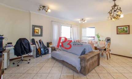 Apartamento com 3 dormitórios à venda, 137 m² por R$ 843.000,00 - Ponta da Praia - Santos/SP