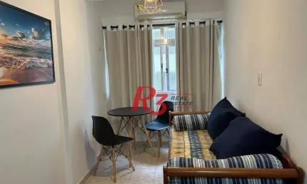 Apartamento com 1 dormitório para alugar, 40 m² por r$ 3.000,02/mês - ponta da praia - santos/sp