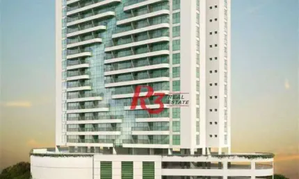 Sala à venda, 53 m² por r$ 385.000,00 - valongo - santos/sp