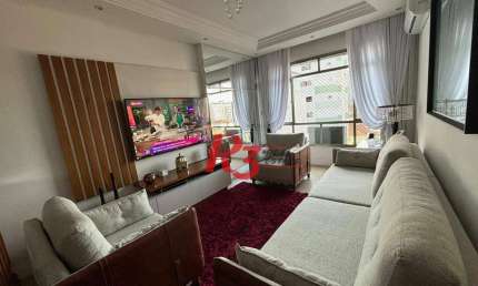 Apartamento com 2 dormitórios à venda, 110 m² por R$ 600.000,00 - Marapé - Santos/SP