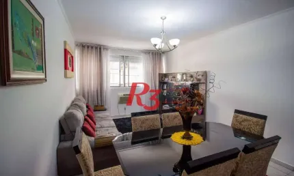 Apartamento com 2 dormitórios à venda, 98 m² por r$ 510.000,00 - gonzaga - santos/sp