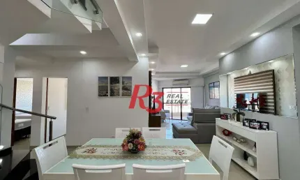 Cobertura à venda, 280 m² por R$ 2.200.000,00 - Barra Funda - Guarujá/SP