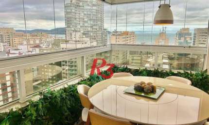 Apartamento à venda, 220 m² por R$ 3.180.000,00 - Pompéia - Santos/SP