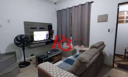 Sobrado com 3 dormitórios à venda, 100 m² por R$ 300.000,00 - Rádio Club - Santos/SP
