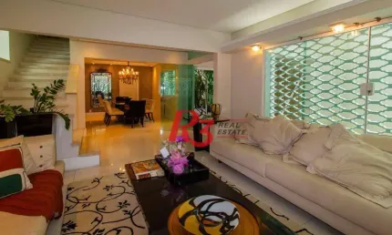 Sobrado para alugar, 320 m² por R$ 16.902,00/mês - Gonzaga - Santos/SP