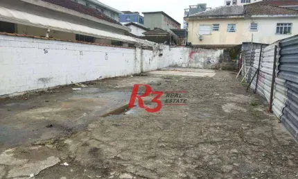 Terreno, 332 m² - venda por R$ 1.250.000,00 ou aluguel por R$ 4.500,01/mês - Campo Grande - Santos/SP