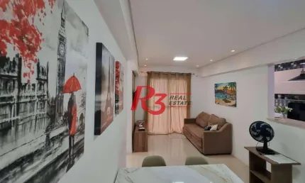 Oportunidade à venda no josé menino! porteira fechada, 2 quartos,sacada vista livre,  1 vaga, lazer com piscina e academia, andar alto, portaria 24h!