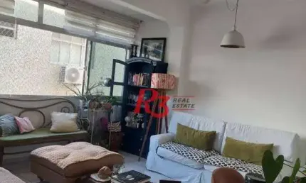 Apartamento à venda, 82 m² por r$ 345.000,00 - josé menino - santos/sp