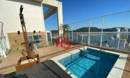 Cobertura à venda, 370 m² por R$ 6.900.000,00 - Ponta da Praia - Santos/SP