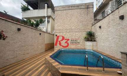 Casa com 4 dormitórios à venda, 170 m² por R$ 1.395.000,00 - Campo Grande - Santos/SP