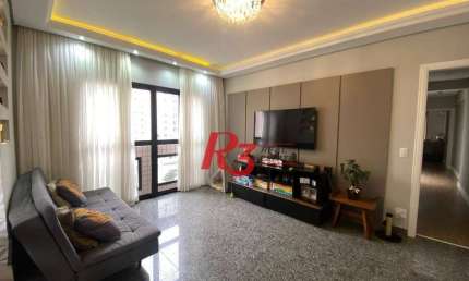 Apartamento à venda, 134 m² por R$ 910.000,00 - Pompéia - Santos/SP