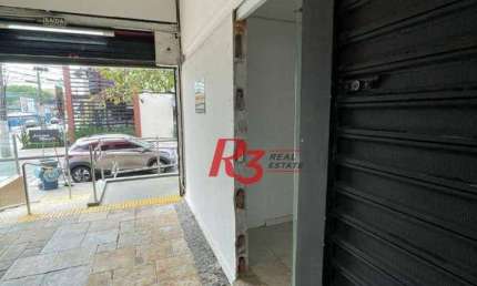 Loja para alugar, 15 m² por R$ 5.100,00/mês - Boqueirão - Santos/SP