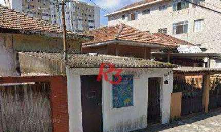 Terreno à venda, 300 m² por R$ 1.170.000,00 - Ponta da Praia - Santos/SP